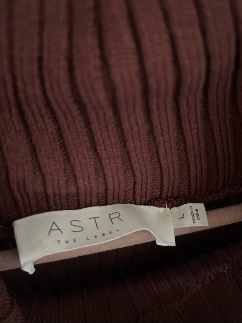 Astr the Label Sleeveless Ribbed Midi Dress - Mauve Plum - Picture 2 of 2